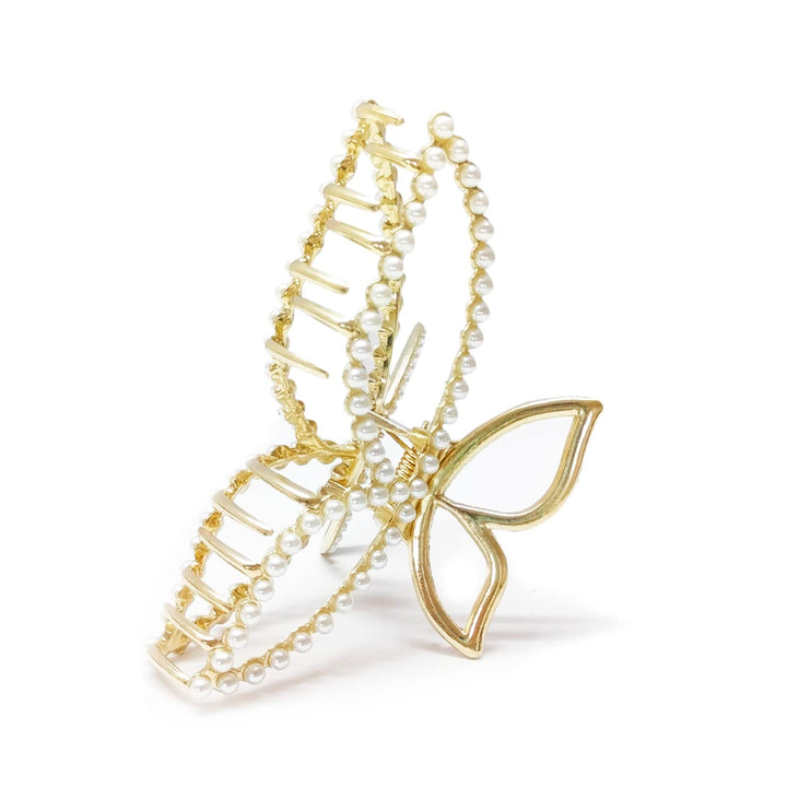 Pearl Butterfly Hair Claw