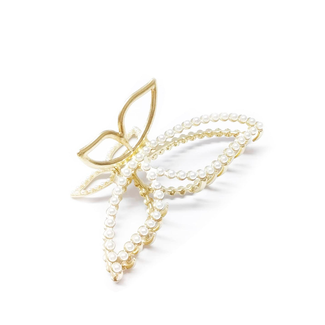 Pearl Butterfly Hair Claw