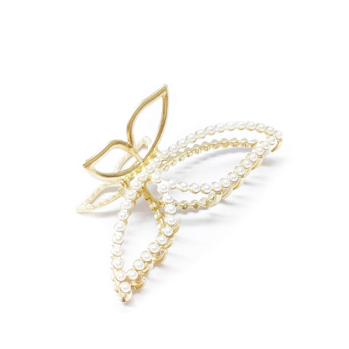 Pearl Butterfly Hair Claw
