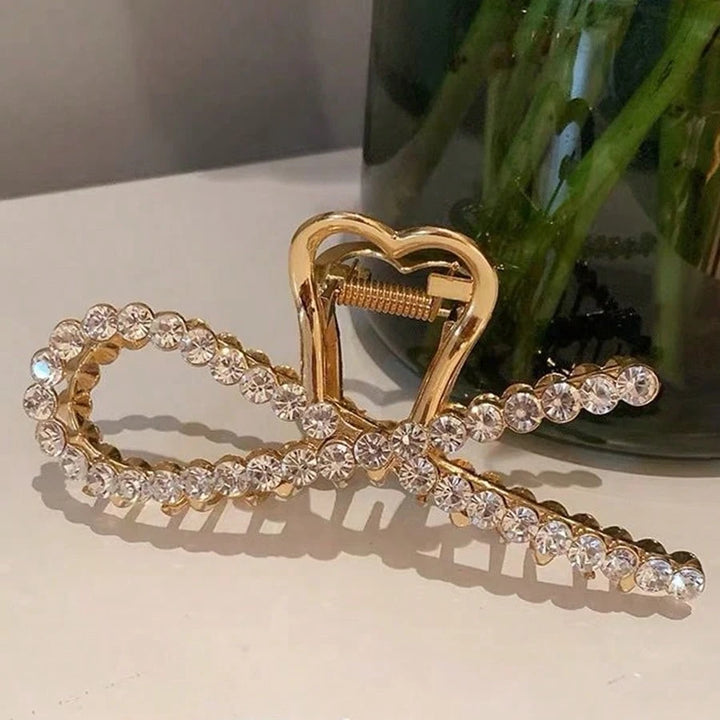 Crystal Heart Hair Claw