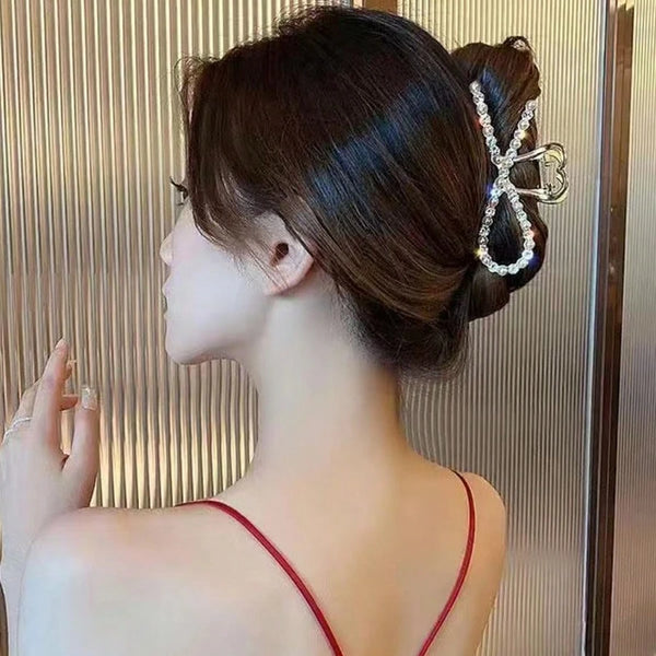Crystal Heart Hair Claw