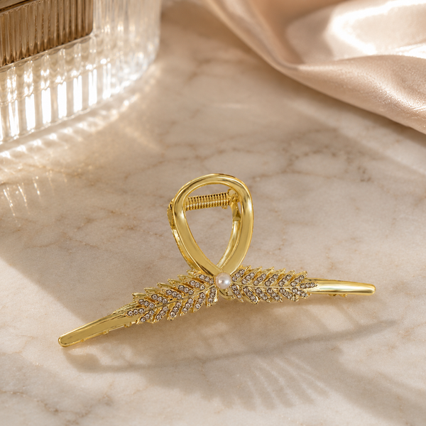Golden Fern Hair Claw