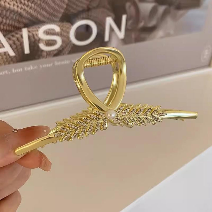 Golden Fern Hair Claw