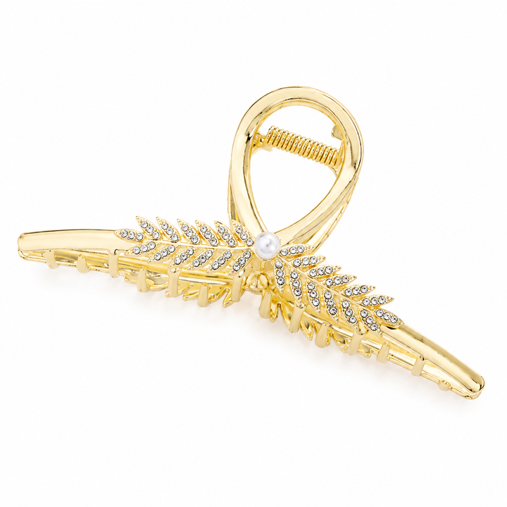 Golden Fern Hair Claw