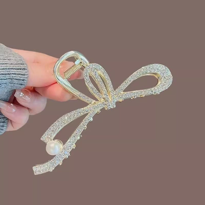 Crystal Ribbon Hair Claw
