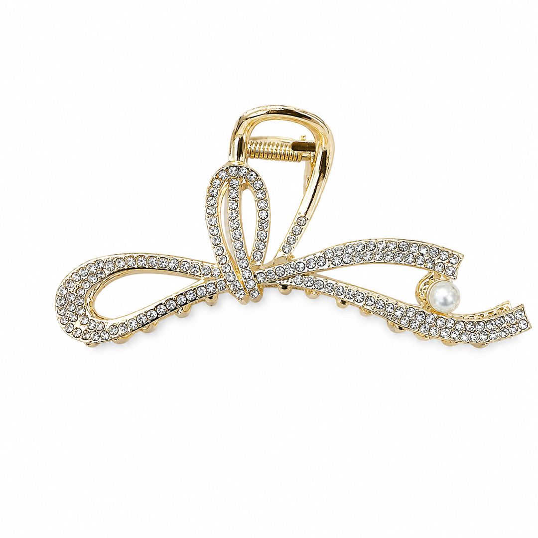 Crystal Ribbon Hair Claw