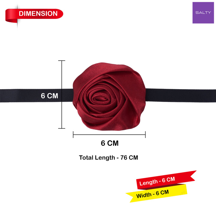 2-in-1 Noir Rose Hair Tie/Choker