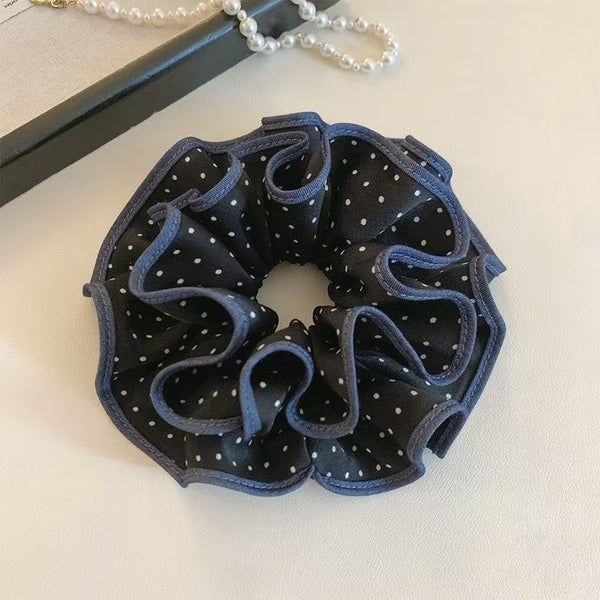 Midnight Dot Scrunchie
