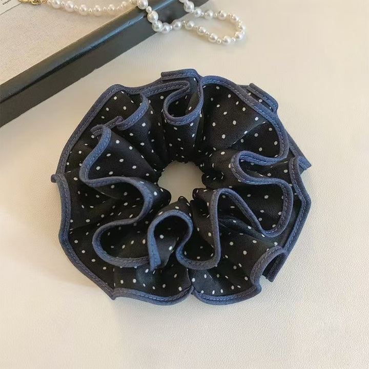 Midnight Dot Scrunchie