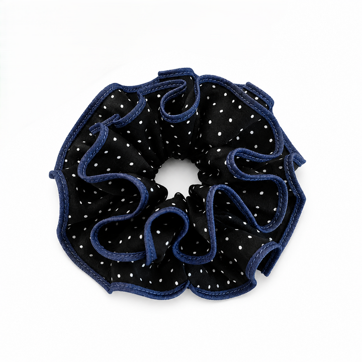 Midnight Dot Scrunchie