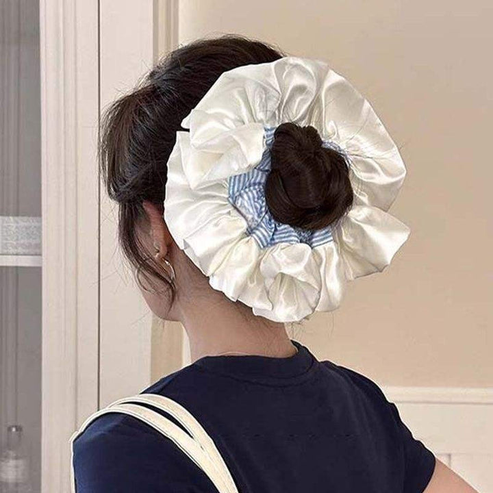 Blue Stripe Cloud Scrunchie