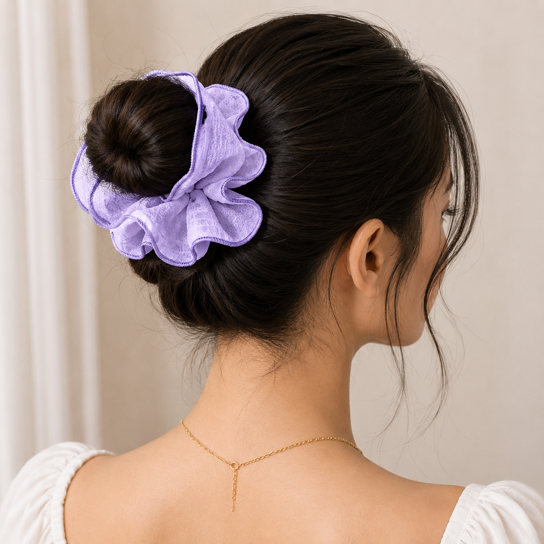 Lavender Cloud Scrunchie