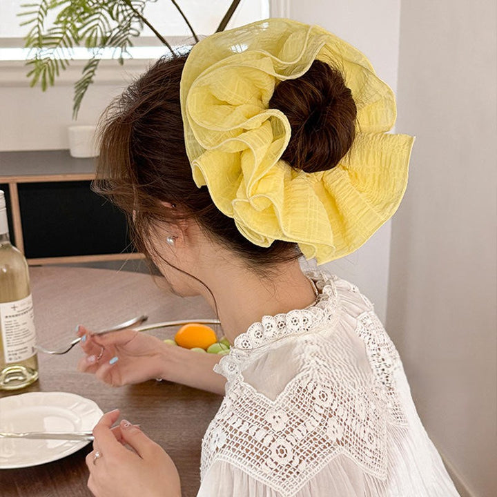 Lemon Cloud Scrunchie