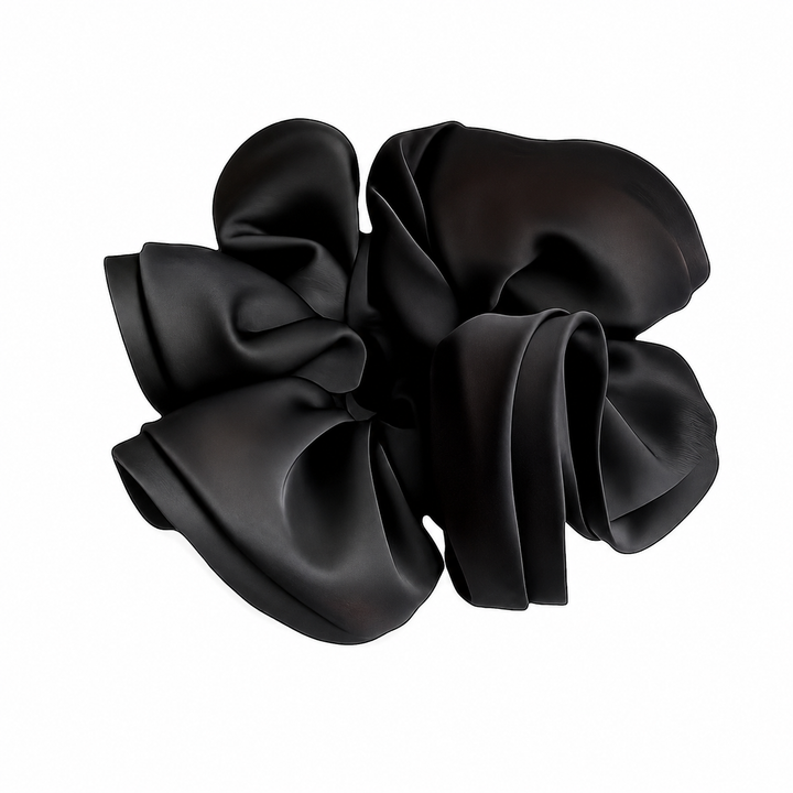 Noir Bow Scrunchie