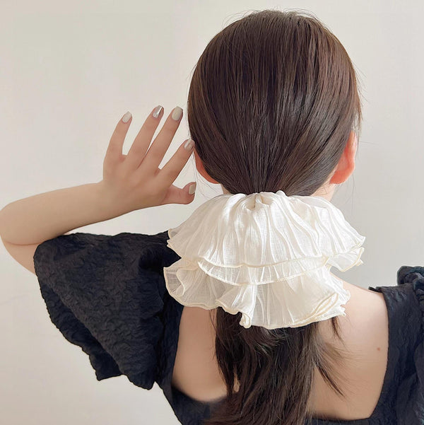Ivory Cloud Scrunchie