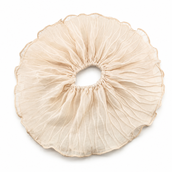 Ivory Cloud Scrunchie