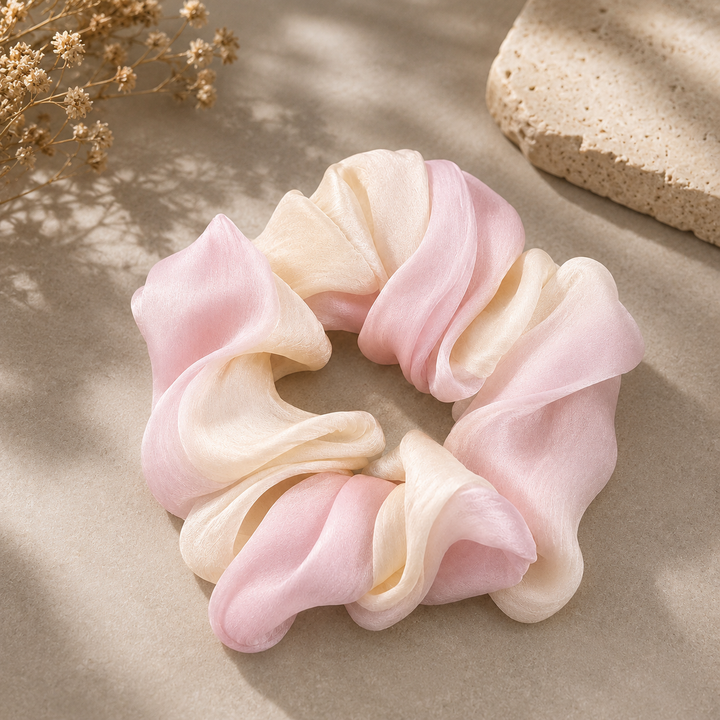 Blush Swirl Scrunchie