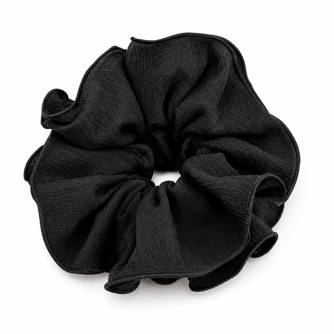 Noir Bloom Scrunchie