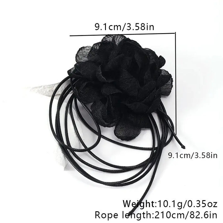 2-in-1 Raven Rose Hair Tie/Choker