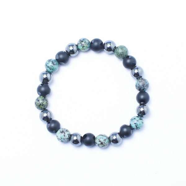 Hakik Black Stone Beaded Bracelet