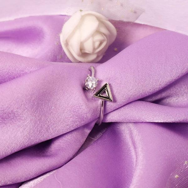 Hallow Tri Silver Ring