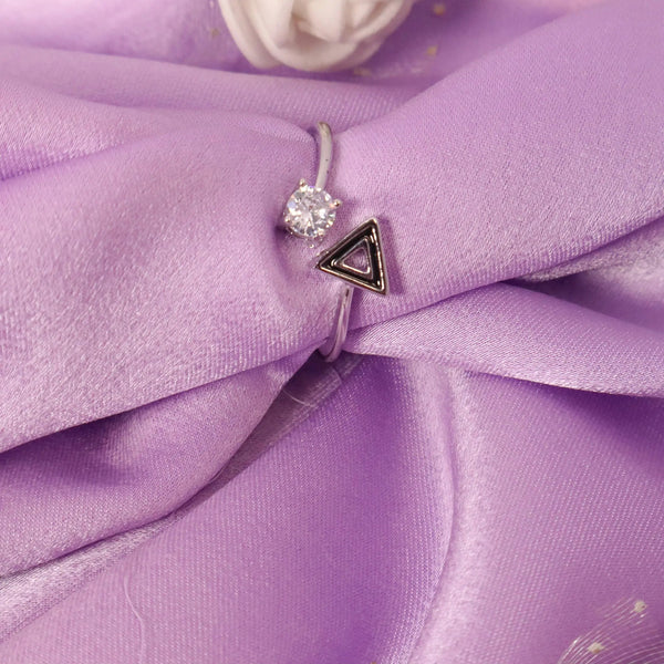 Hallow Tri Silver Ring