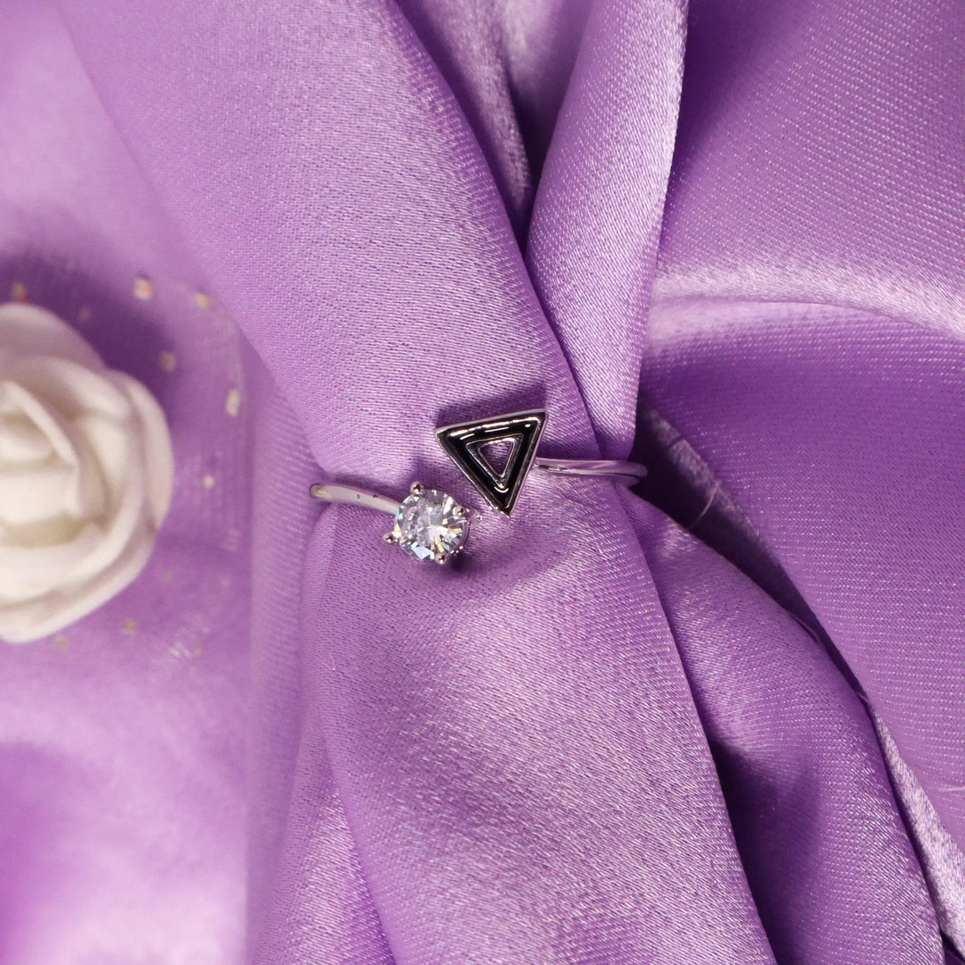 Hallow Tri Silver Ring - Salty Accessories