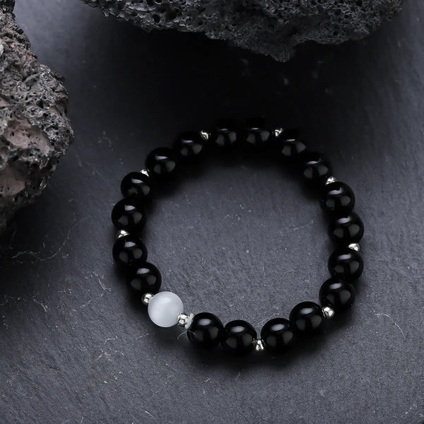 Halo Bead Bracelet - Black