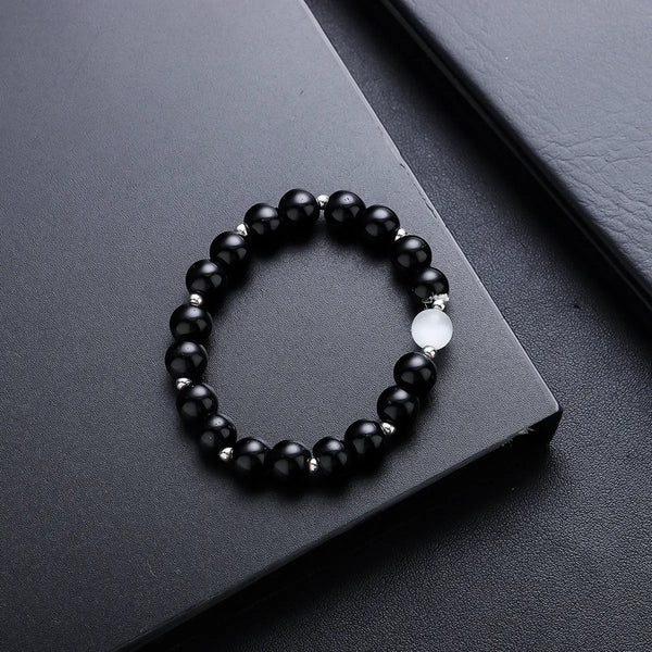 Halo Bead Bracelet - Black