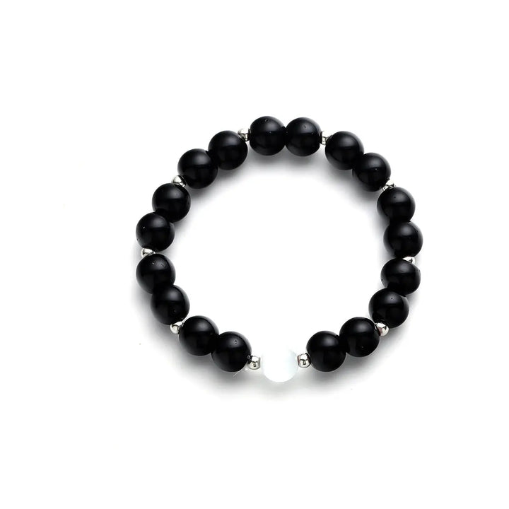 Halo Bead Bracelet - Black | Salty