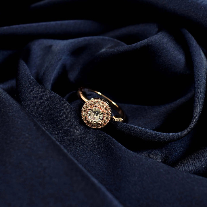 Halo Spinner Ring - Rose Gold - Salty Accessories