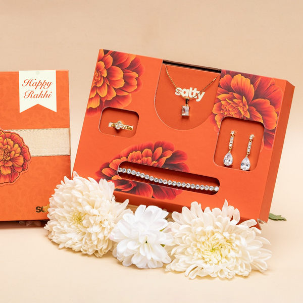 Premium Marigold Magic Rakhi Gift Box for Sister