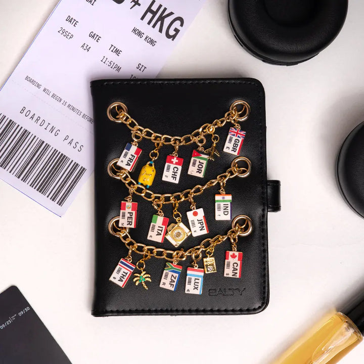 Hawaizaada Passport Cover - Black | Salty