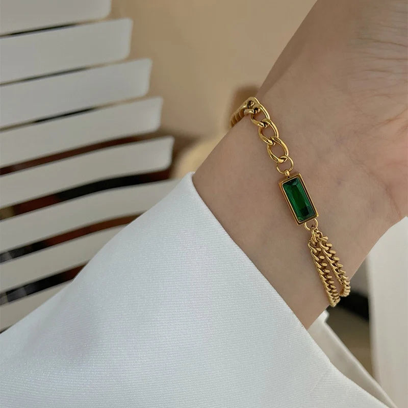 Serene Emerald Bracelet - Salty Accessories