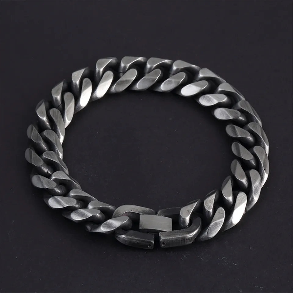 Hades Classic Silver Thick Bracelet | Salty – Salty Accessories