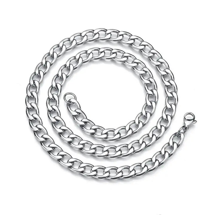 Punk Silver Thick Chain