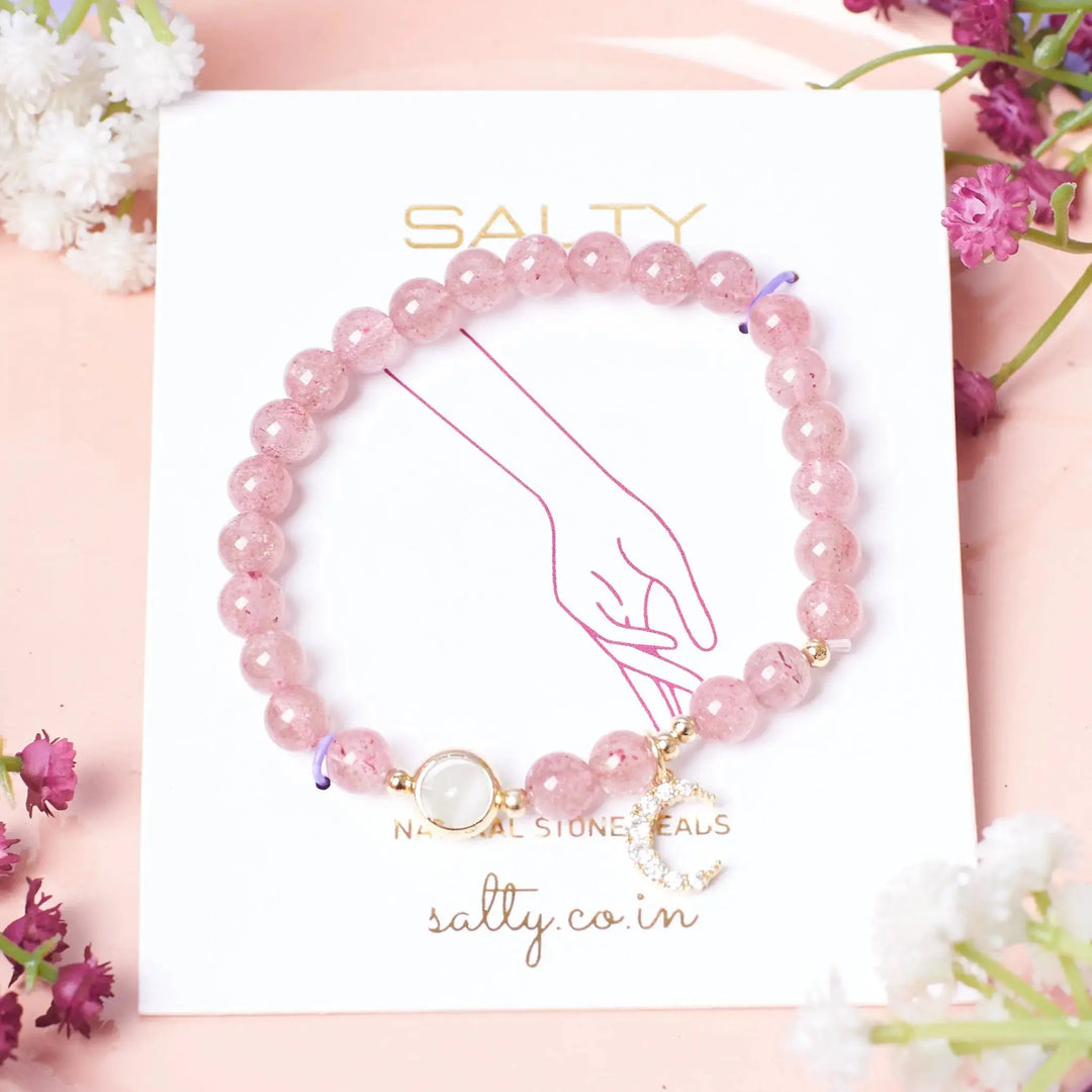 Healing Crystal Luna Stone Band - Salty Accessories