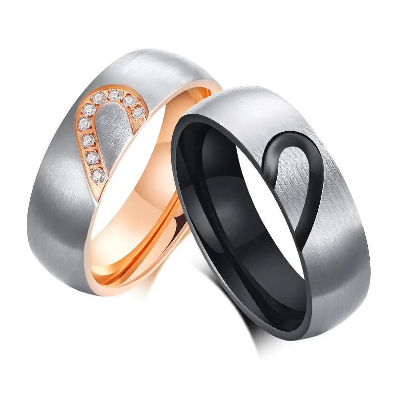Heart-To-Heart Couple Ring (Set Of 2)