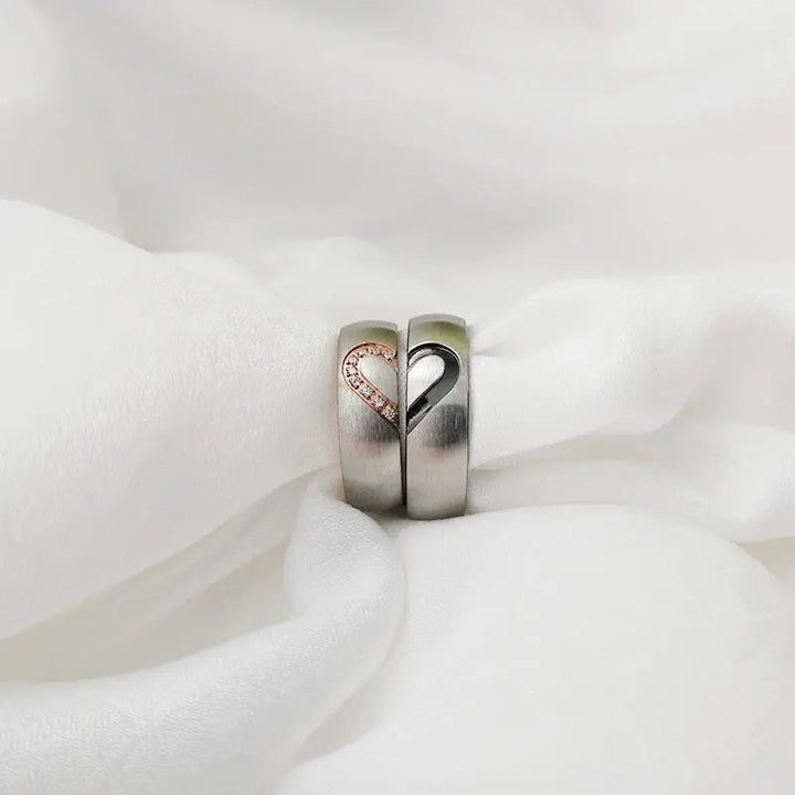 Heart-To-Heart Couple Ring (Set Of 2)