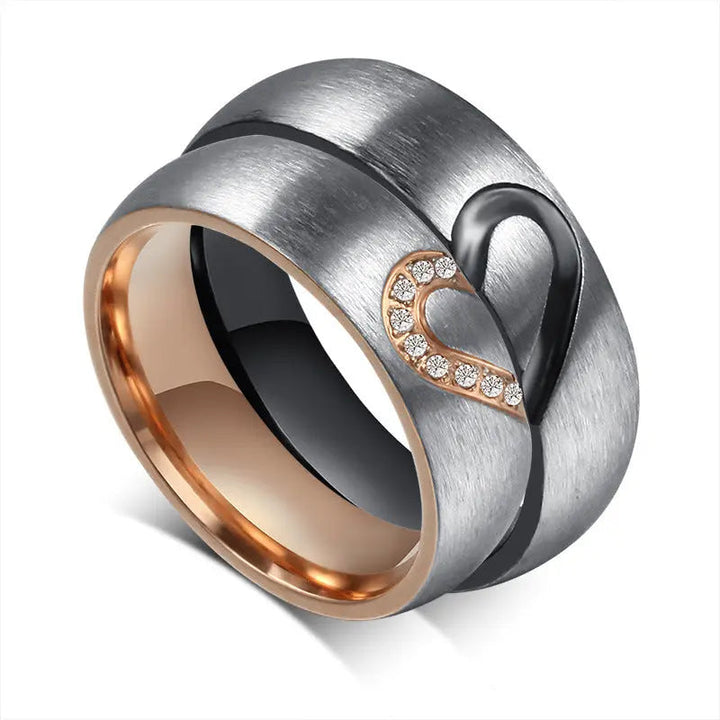 Heart-To-Heart Couple Ring (Set Of 2)