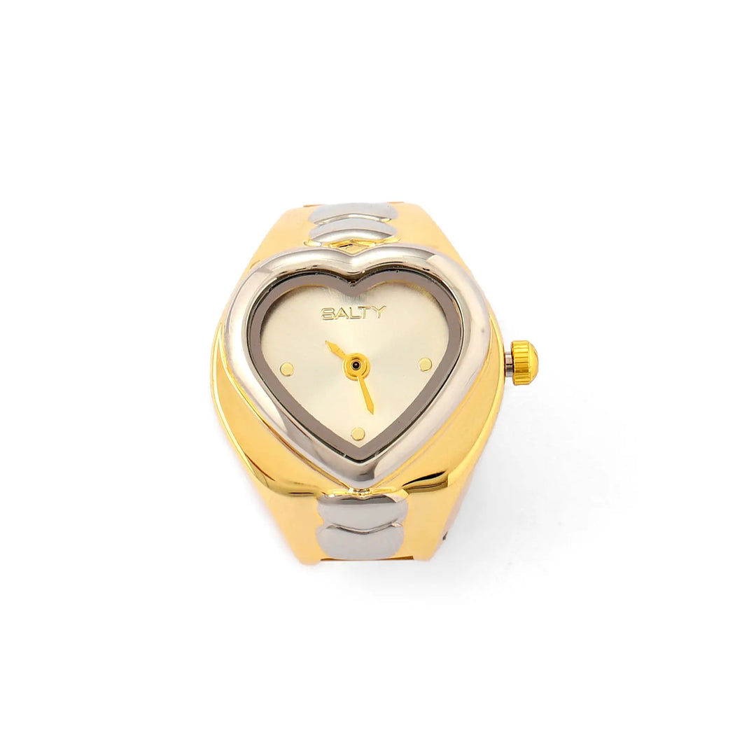 HeartTime Watch Ring - Gold | Salty