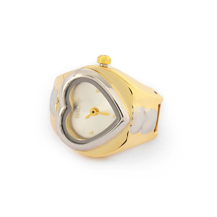 HeartTime Watch Ring - Gold | Salty