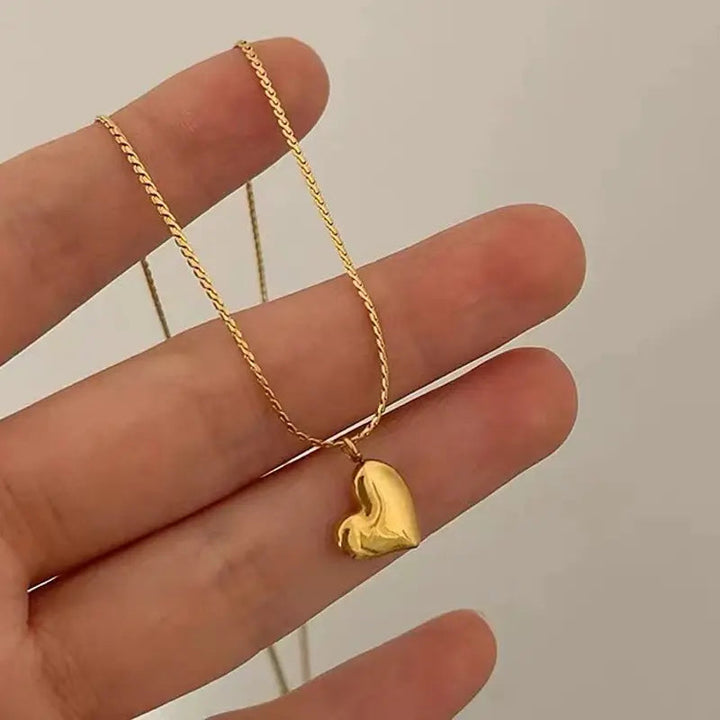 Heart Whispers Golden Necklace