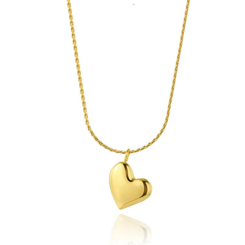 Heart Whispers Golden Necklace Salty