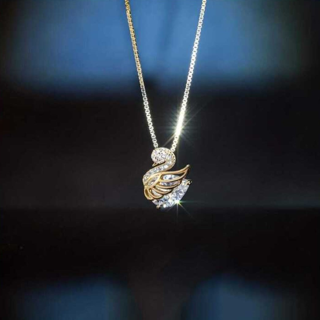 Heartbound Swan Beauty Necklace - Salty Accessories