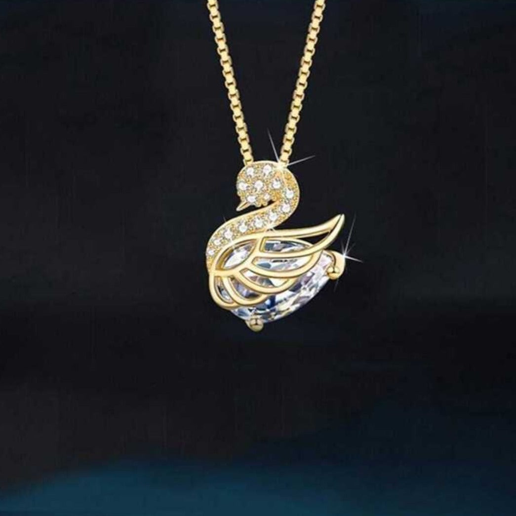 Heartbound Swan Beauty Necklace - Salty Accessories