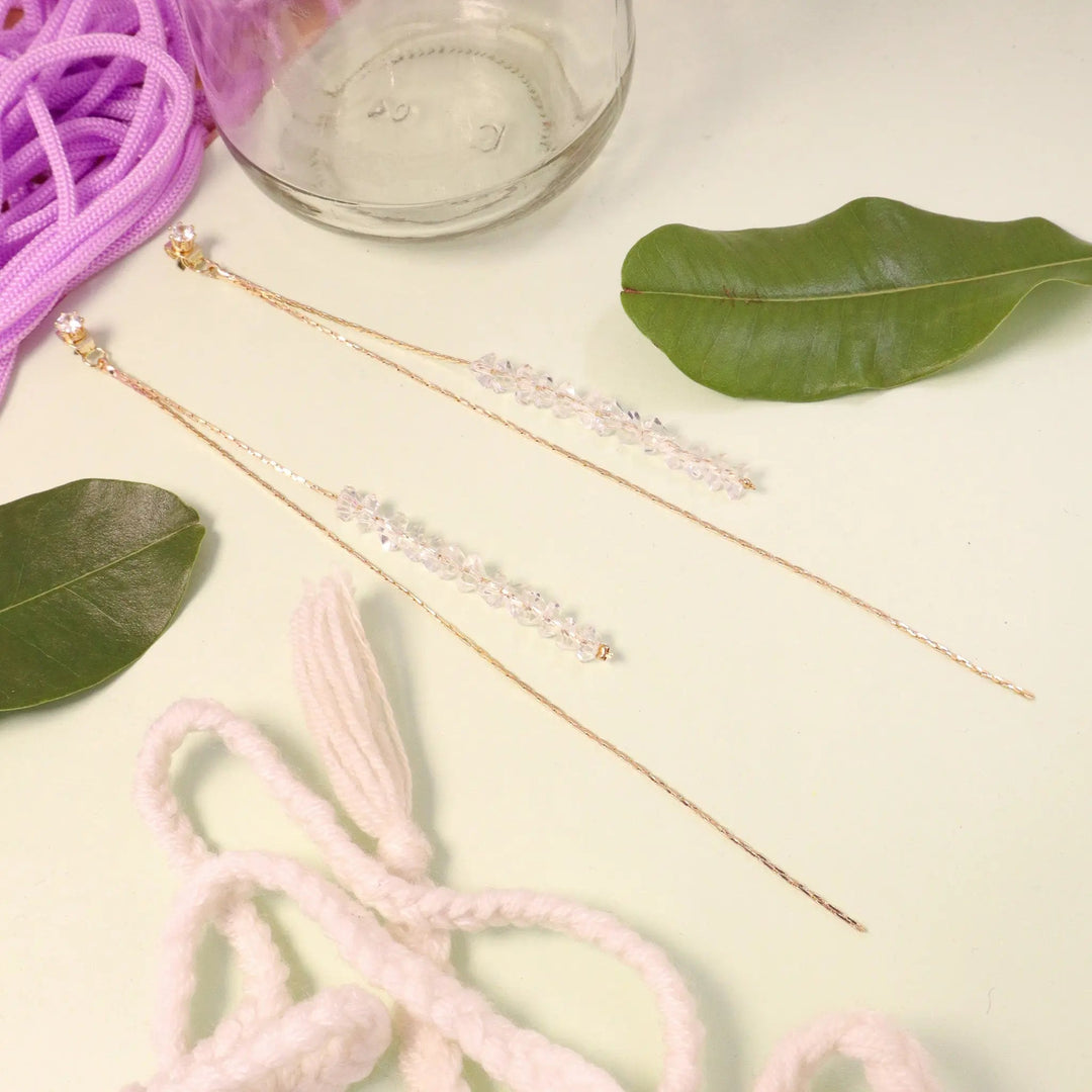 Heaven Glow Long Earrings - Salty Accessories