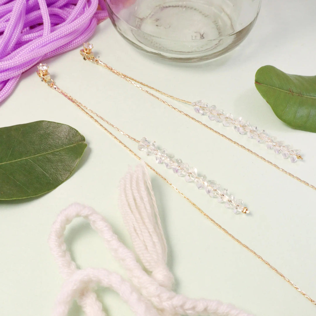 Heaven Glow Long Earrings - Salty Accessories