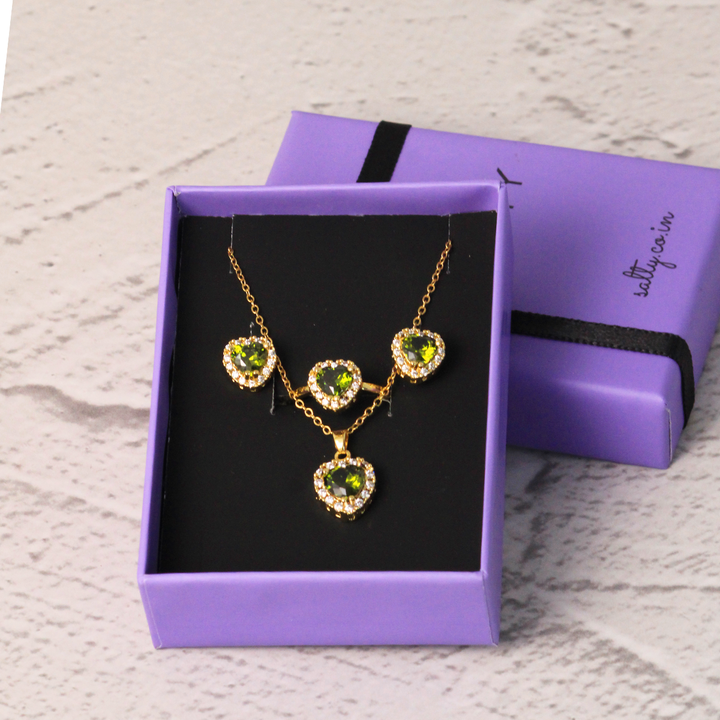 Heena Heart complete Jewellery Set