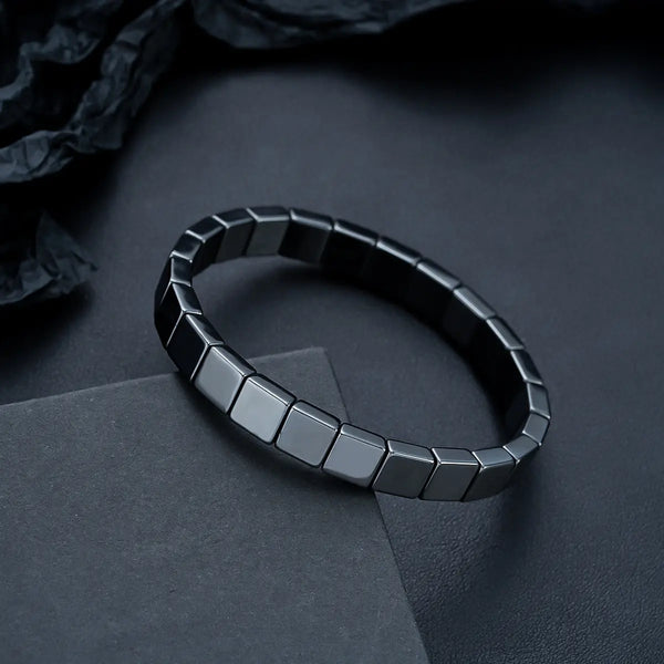 Hematite Cube Bracelet
